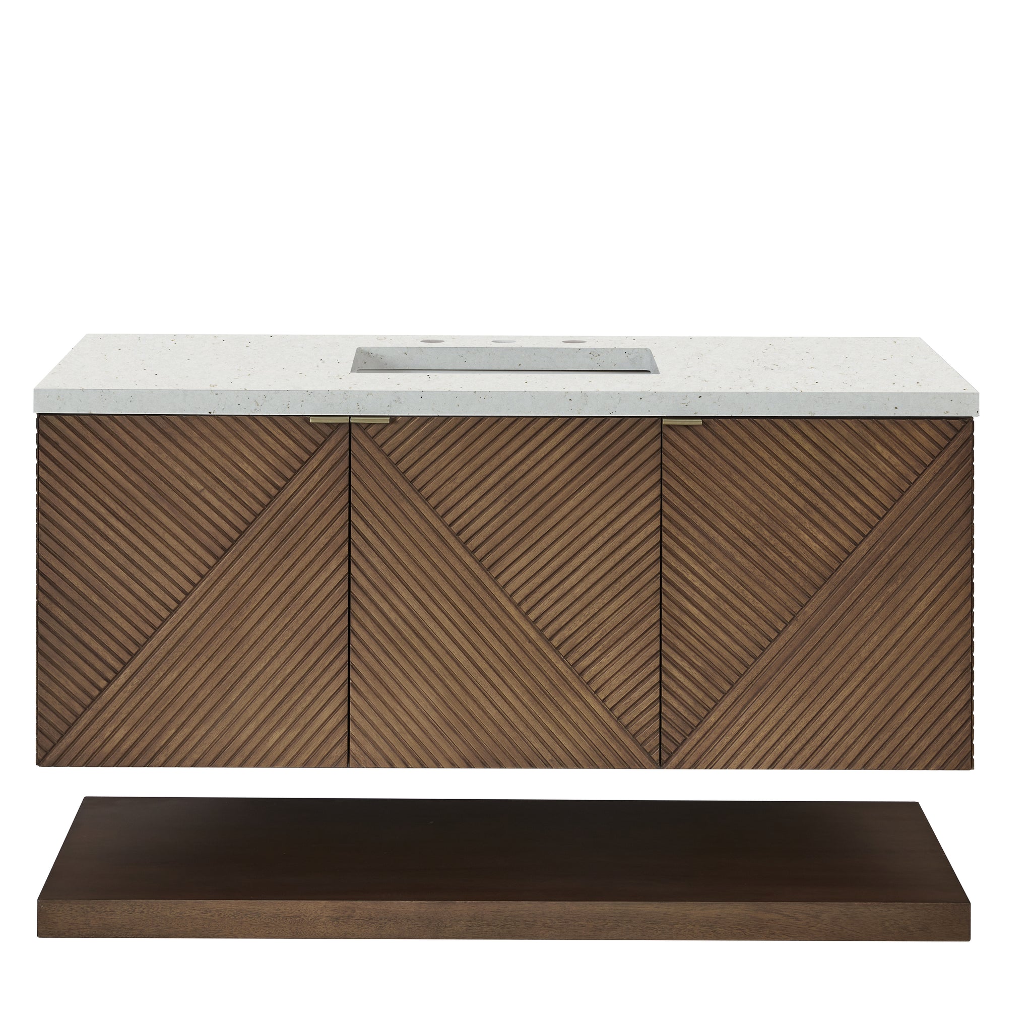 James Martin Marcello 48" Floating Single Bathroom Vanity, Chestnut, view 28