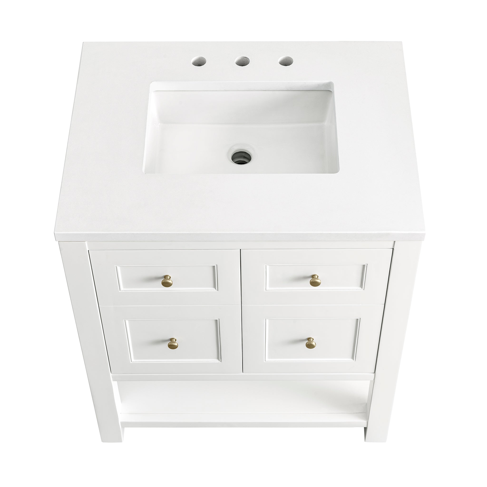 James Martin Breckenridge 30" Single Bathroom Vanity, Bright White, view 32