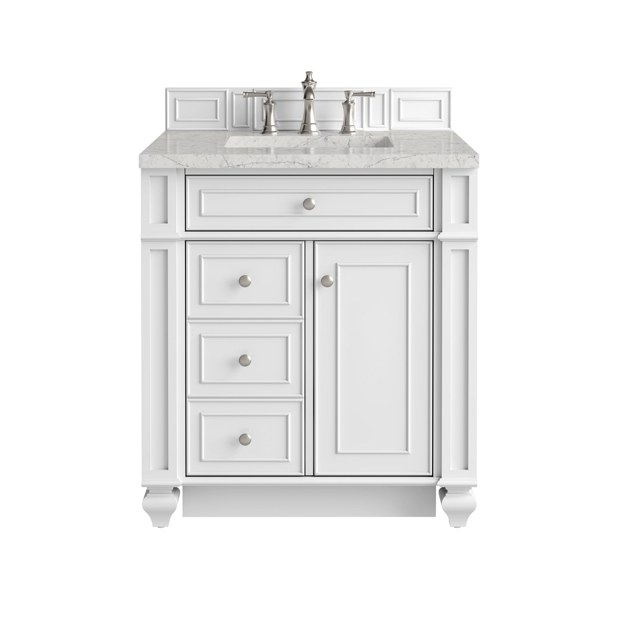 James Martin Bristol 30" Single Bathroom Vanity, Bright White, view 33