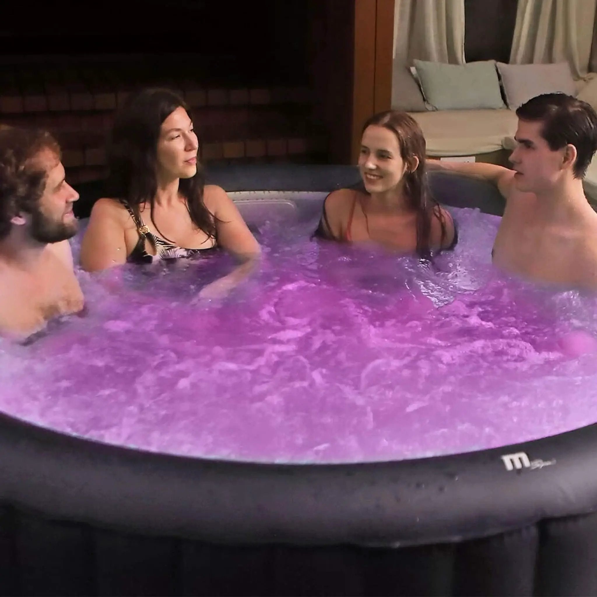MSpa Aurora Urban Series Six-Person Inflatable Round Hot Tub With Hydro Massage [U-AU061] (SAK19375) by SAKSBY WHOLESALE