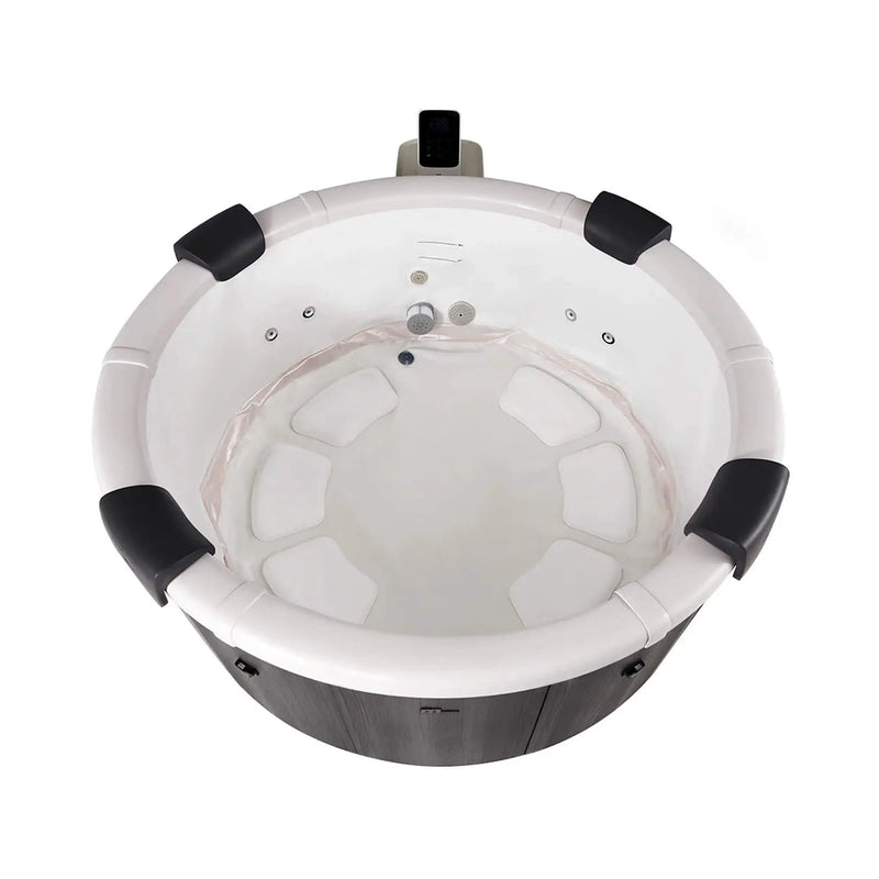 MSpa Denver Frame Series Six-Person Inflatable Round Hot Tub With Hydro Massage [F-DE066W] (SAK87043) by SAKSBY WHOLESALE