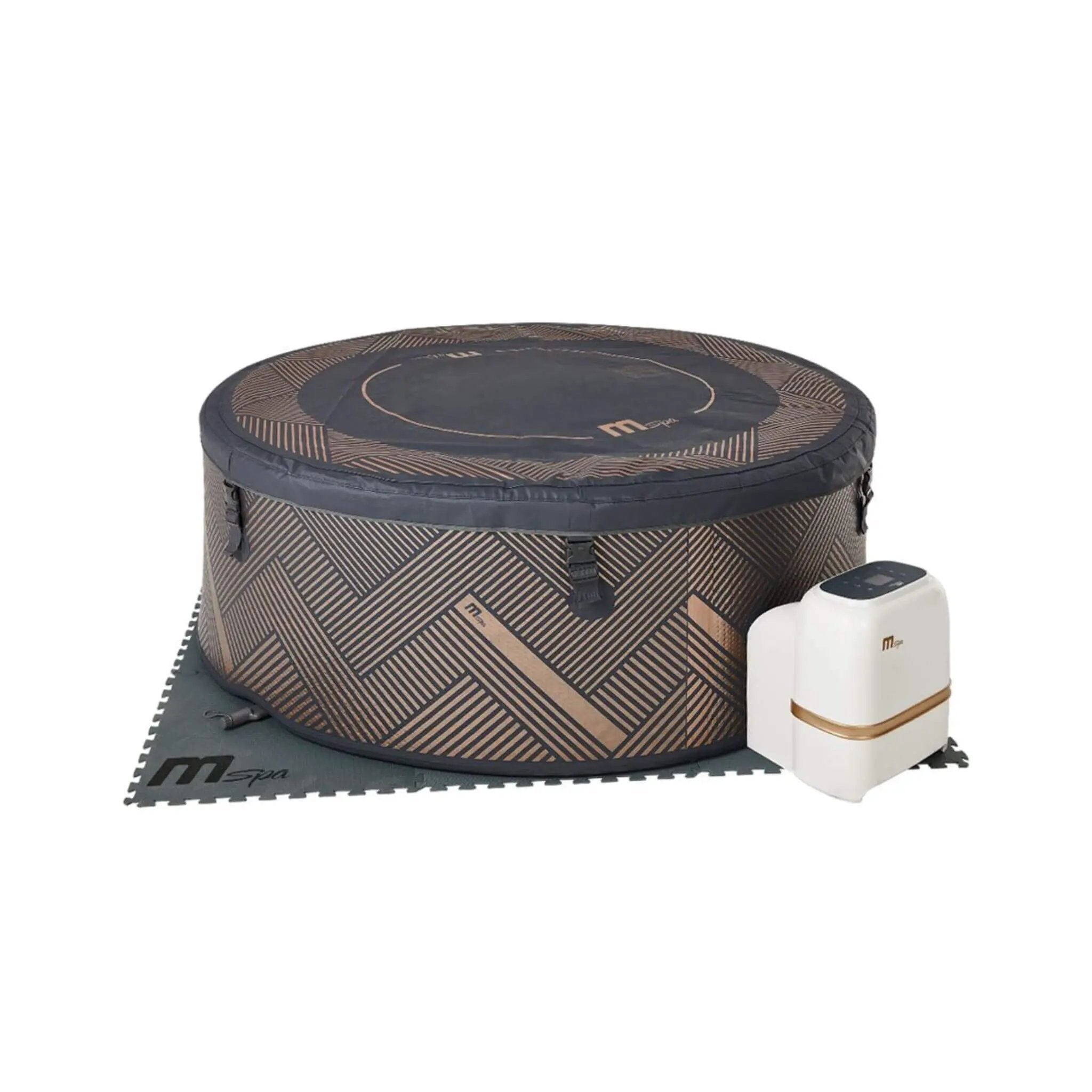 MSpa Mono Frame Series Luxury 6-Person Inflatable Round Hot Tub With WIFI Control [F-MO063W] (SAK75263) by SAKSBY WHOLESALE