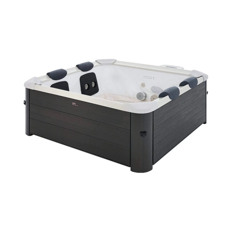 MSpa Oslo Supreme 6-Person 120 Jets Square Spa W/ LED Lights & Integrated App Control [F-OS063W] (SAK93516) by SAKSBY WHOLESALE
