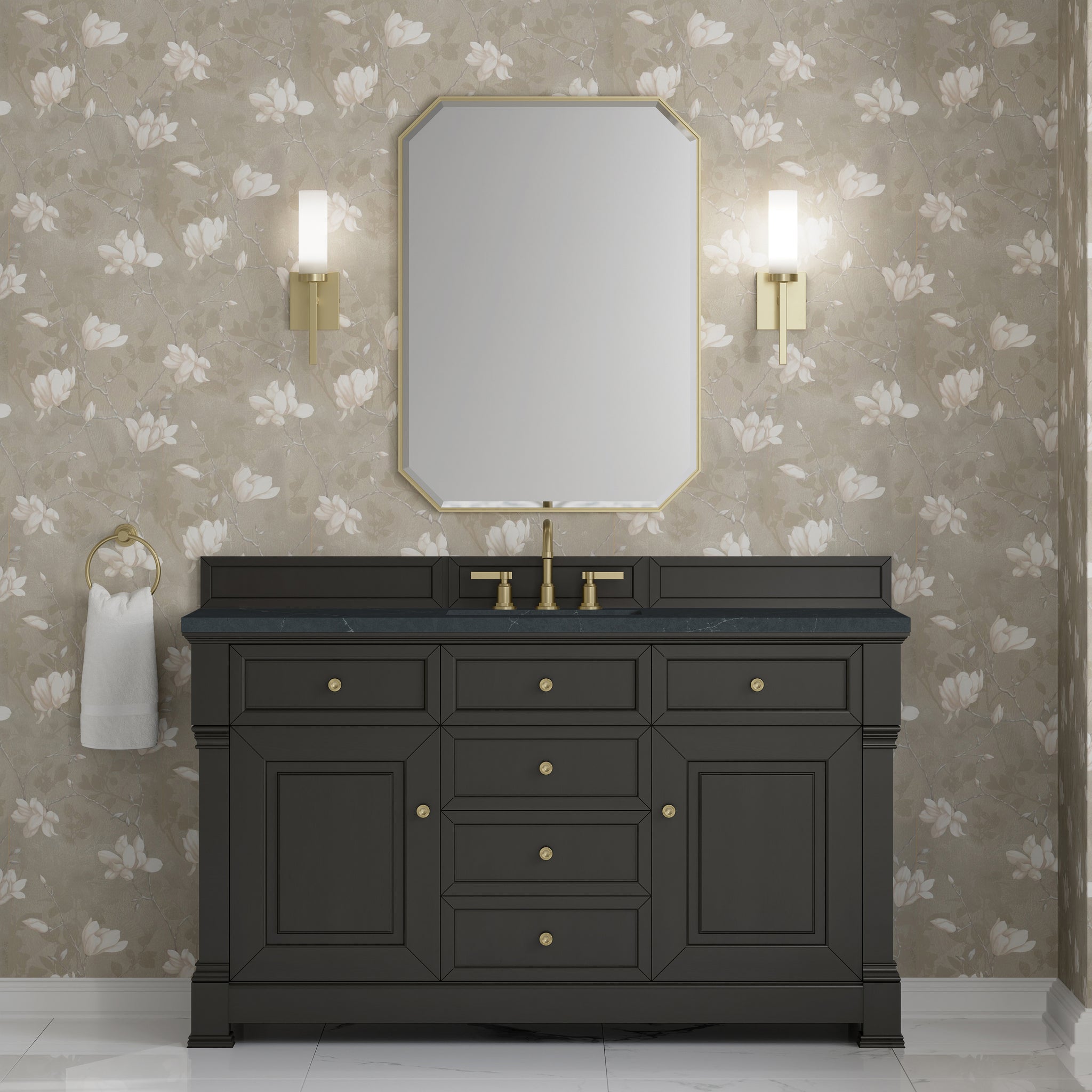 James Martin Brookfield 60" Single Bathroom Vanity, Black Onyx, view 26