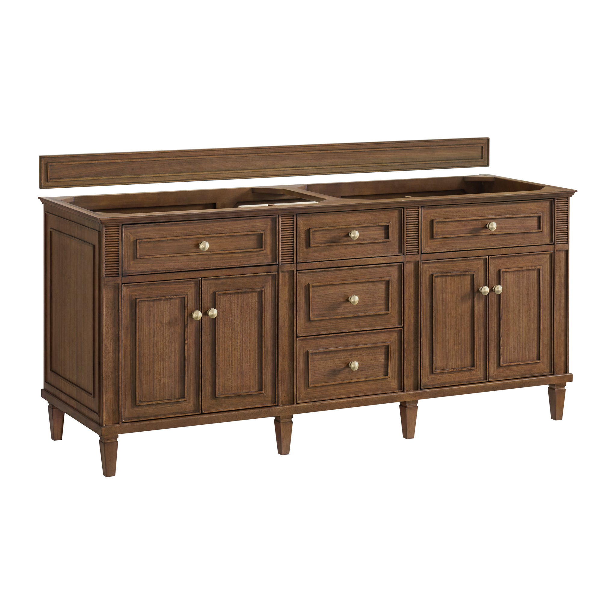 James Martin Lorelai 72" Double Bathroom Vanity, Mid-Century Walnut, view 23