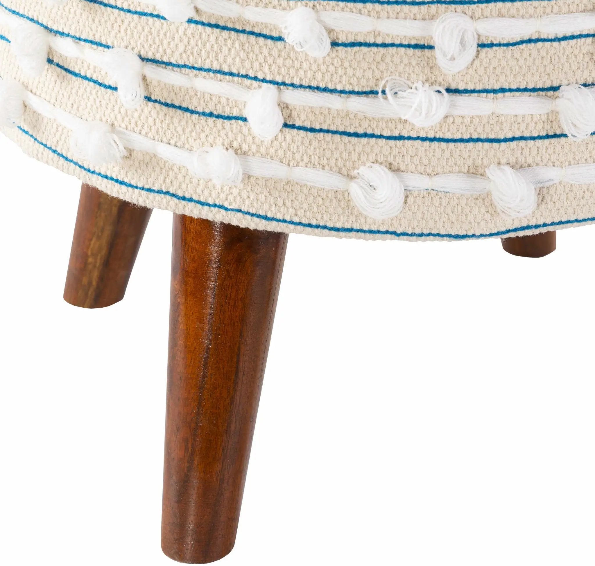 Matagami Beige Hand Woven Stool - Clearance by Boutique Rugs