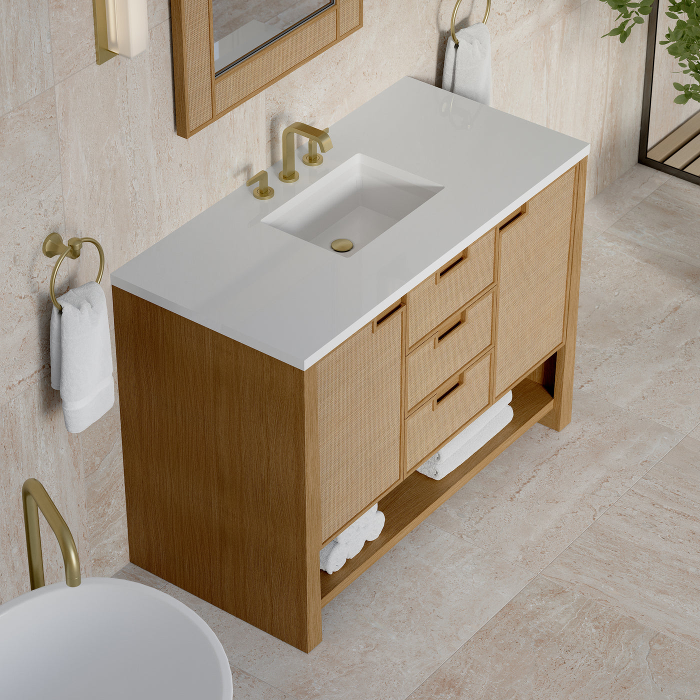 James Martin Solene 48" Single Bathroom Vanity, Seaside Oak, view 31