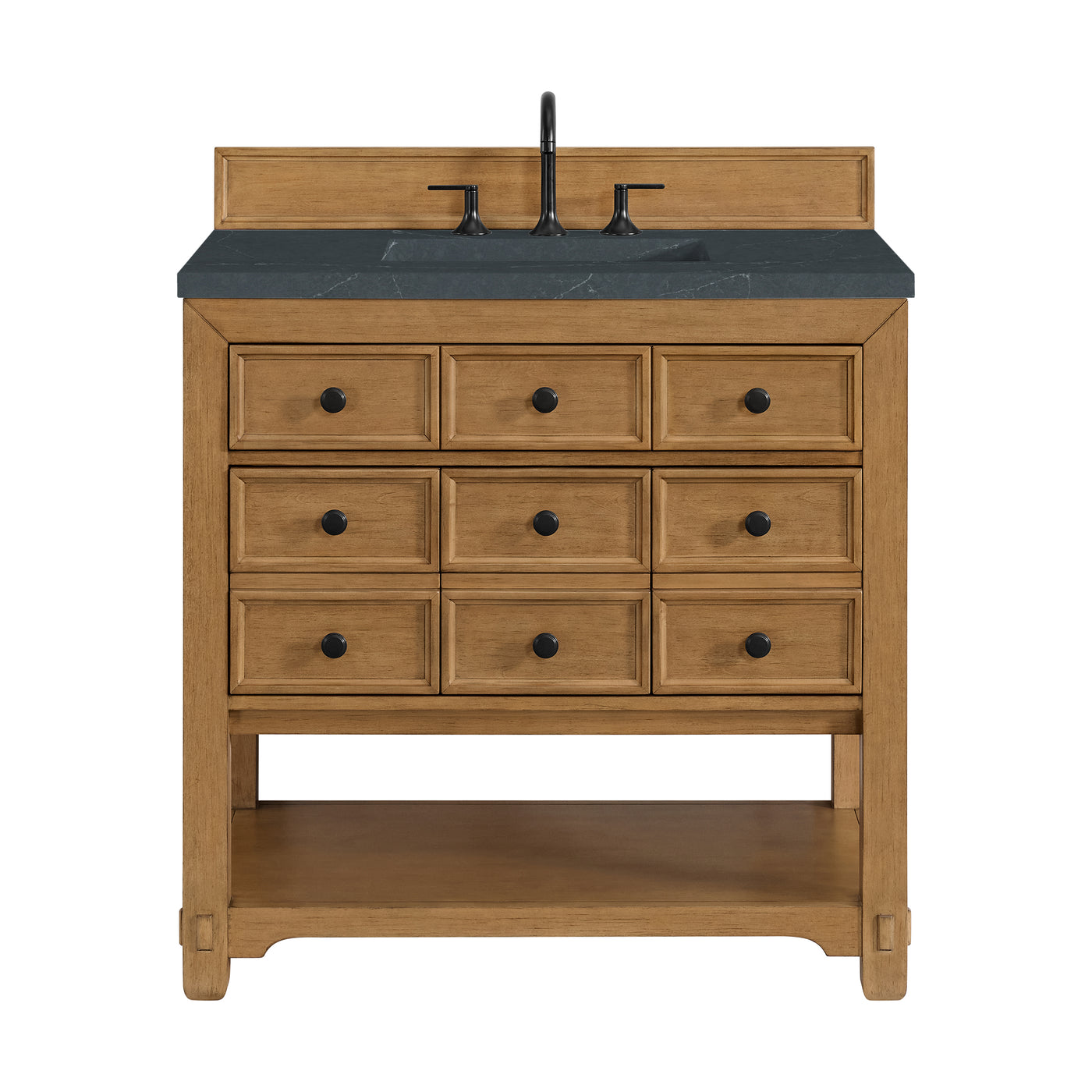 James Martin Malibu 36" Single Bathroom Vanity, Amber Birch, view 34
