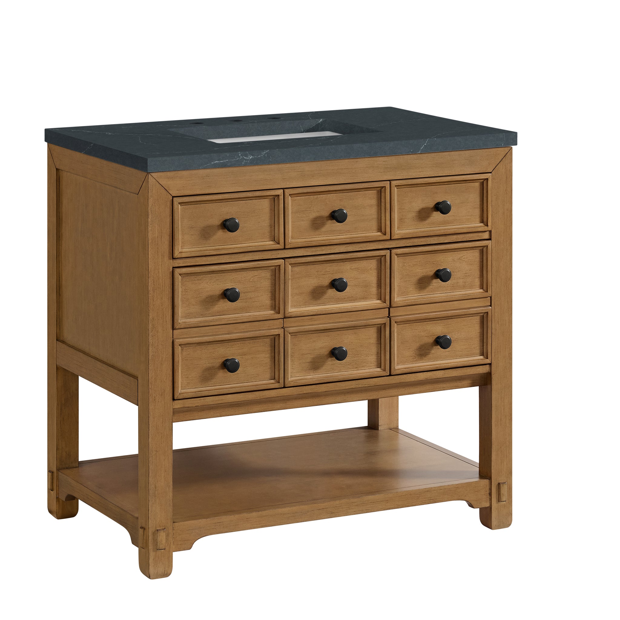 James Martin Malibu 36" Single Bathroom Vanity, Amber Birch, view 39