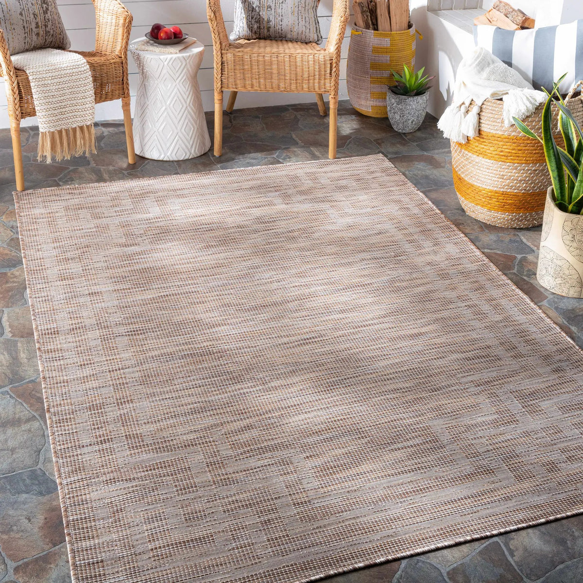 Muhlenberg Indoor & Outdoor Rug - Clearance, installed in a room