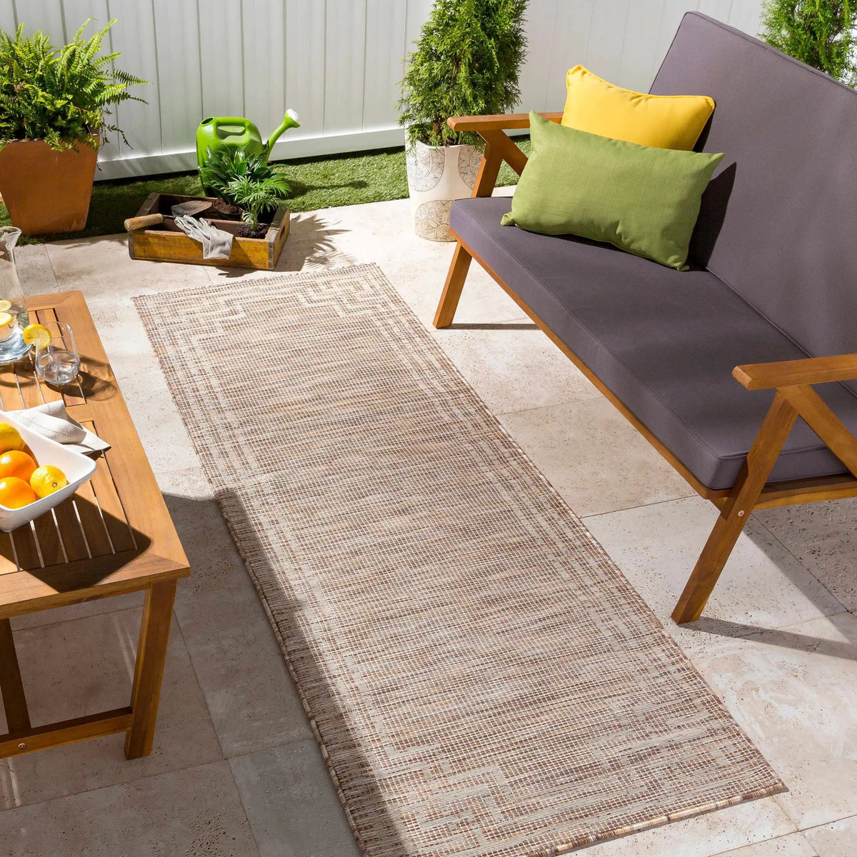 Muhlenberg Indoor & Outdoor Rug - Clearance, installed in a room 2