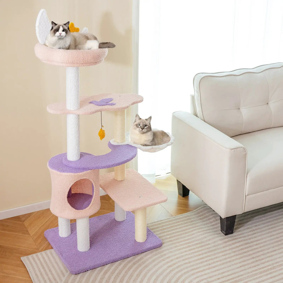 Multi-level Cat Tower with Sisal Covered Scratching Posts, photo 2 of 9