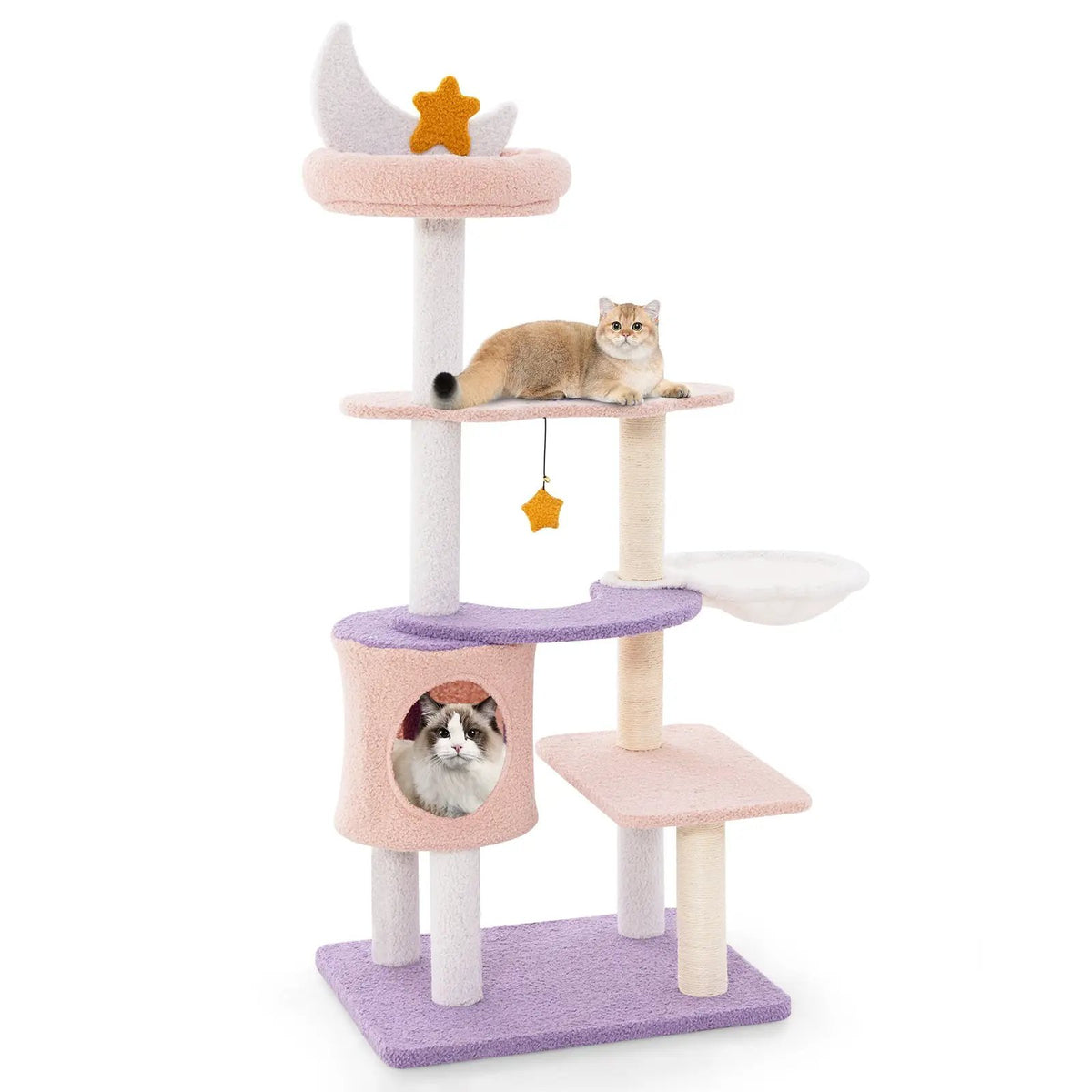 Multi-level Cat Tower with Sisal Covered Scratching Posts, photo 4 of 9