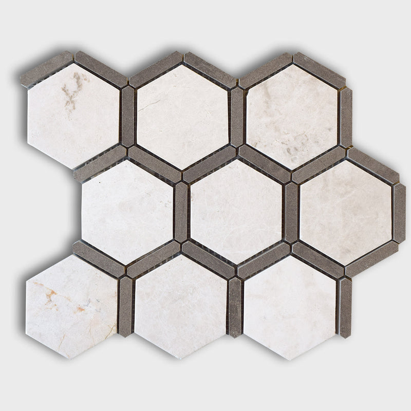 Multicolor Honed Marble Mosaics 8 1/2x11 Marble Honed 9x12 Mosaics
