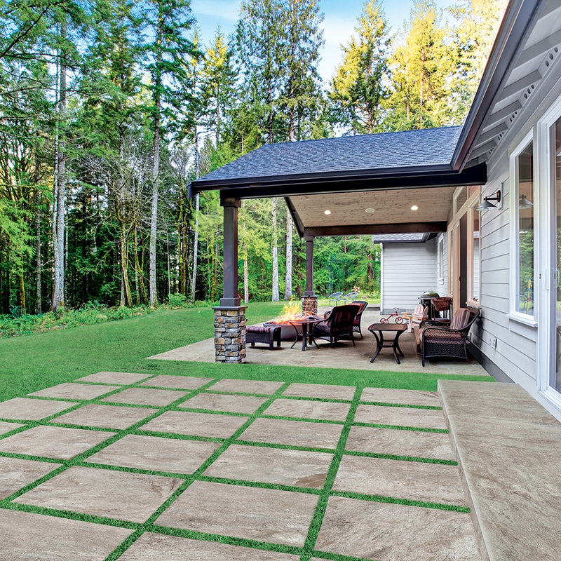 Multicolor Natural Stone Look Porcelain Pavers 24x24 Porcelain Natural 24x24 Pavers — 2