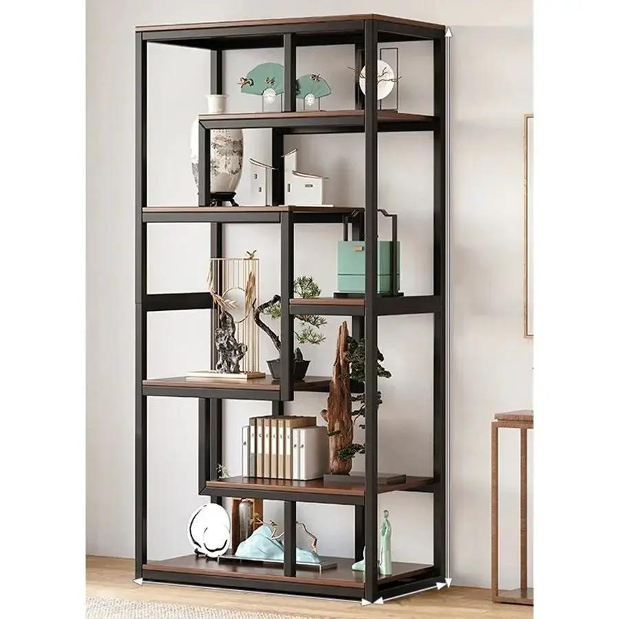 Multifunctional Wall Mounted and Floor Standing Bookshelf Space Saving Display Rack with Open Shelves for Home Office and Student Use 80 cm by House Of Avana