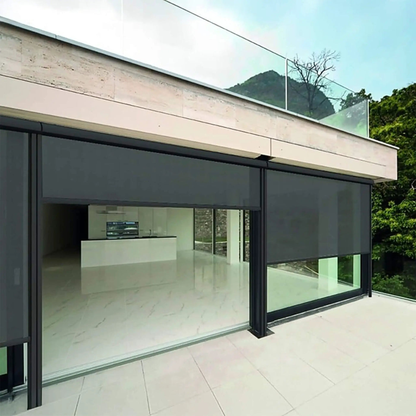Multiple Awnings Mosquiteria Premium Retractable Blind With Zipper Closure System [Made-To-Order] (SAK21483) by SAKSBY WHOLESALE