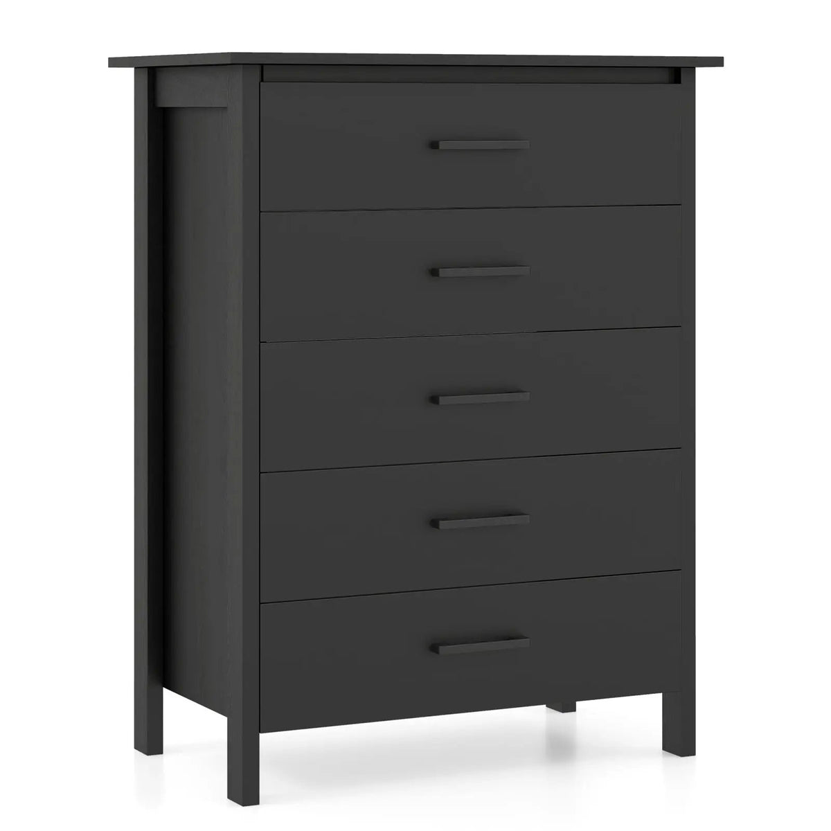 Modern 5-Drawer Multipurpose Chest Dresser with Metal Handles, photo 9 of 10