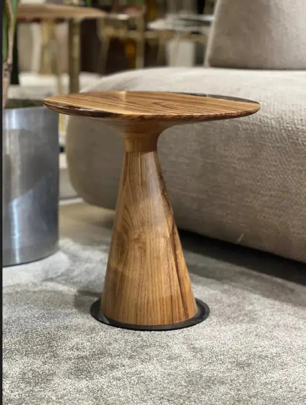 Mushroom Side & End table Made of Walnut and Epoxy Resin, photo 12 of 18