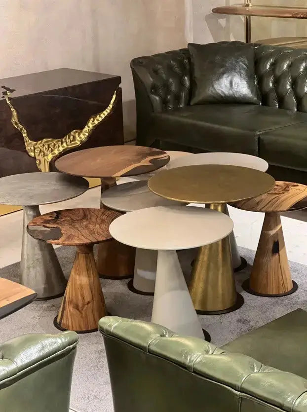 Mushroom Side & End table Made of Walnut and Epoxy Resin, photo 15 of 18
