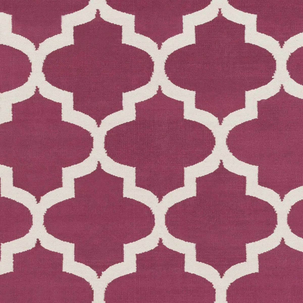 Muskogee Hand Woven Magenta Lattice Rug - Clearance, sample swatch