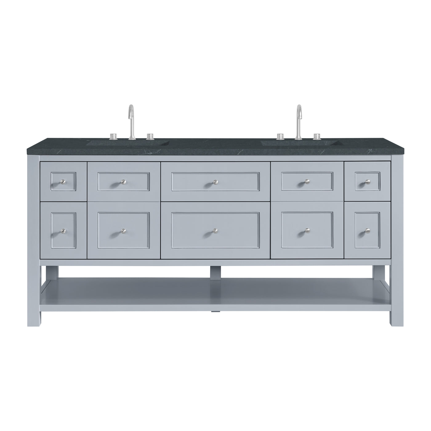 James Martin Breckenridge 72" Double Bathroom Vanity, Serenity Blue, view 37