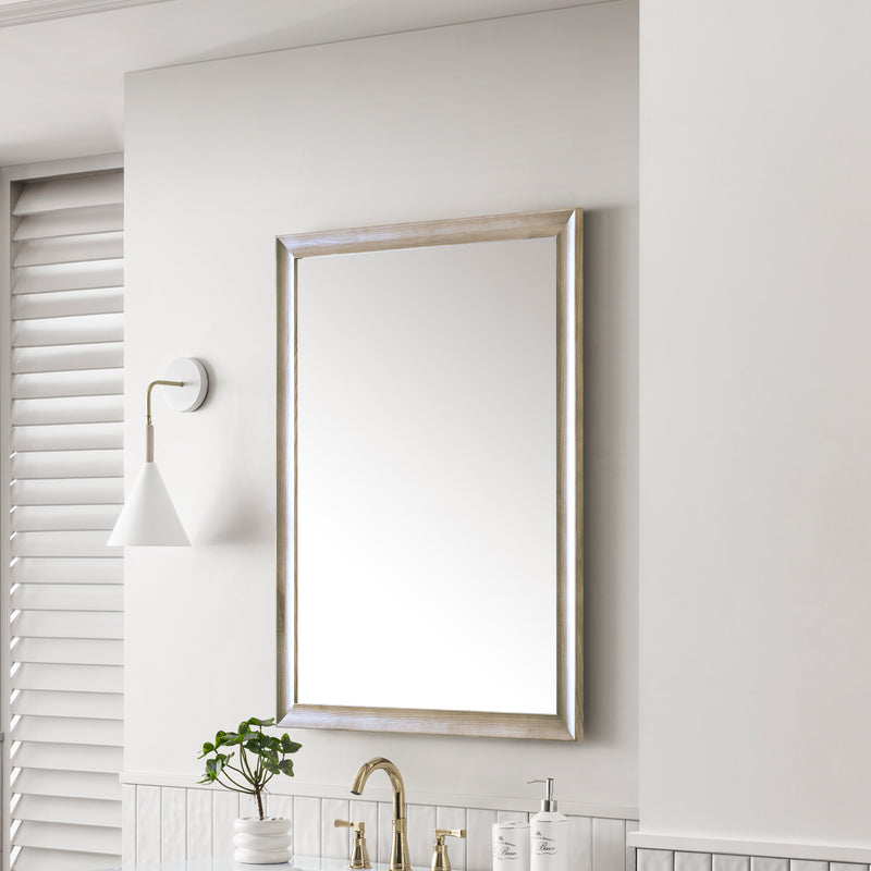 James Martin Glenbrooke 30" Mirror, Whitewashed Oak, view 4