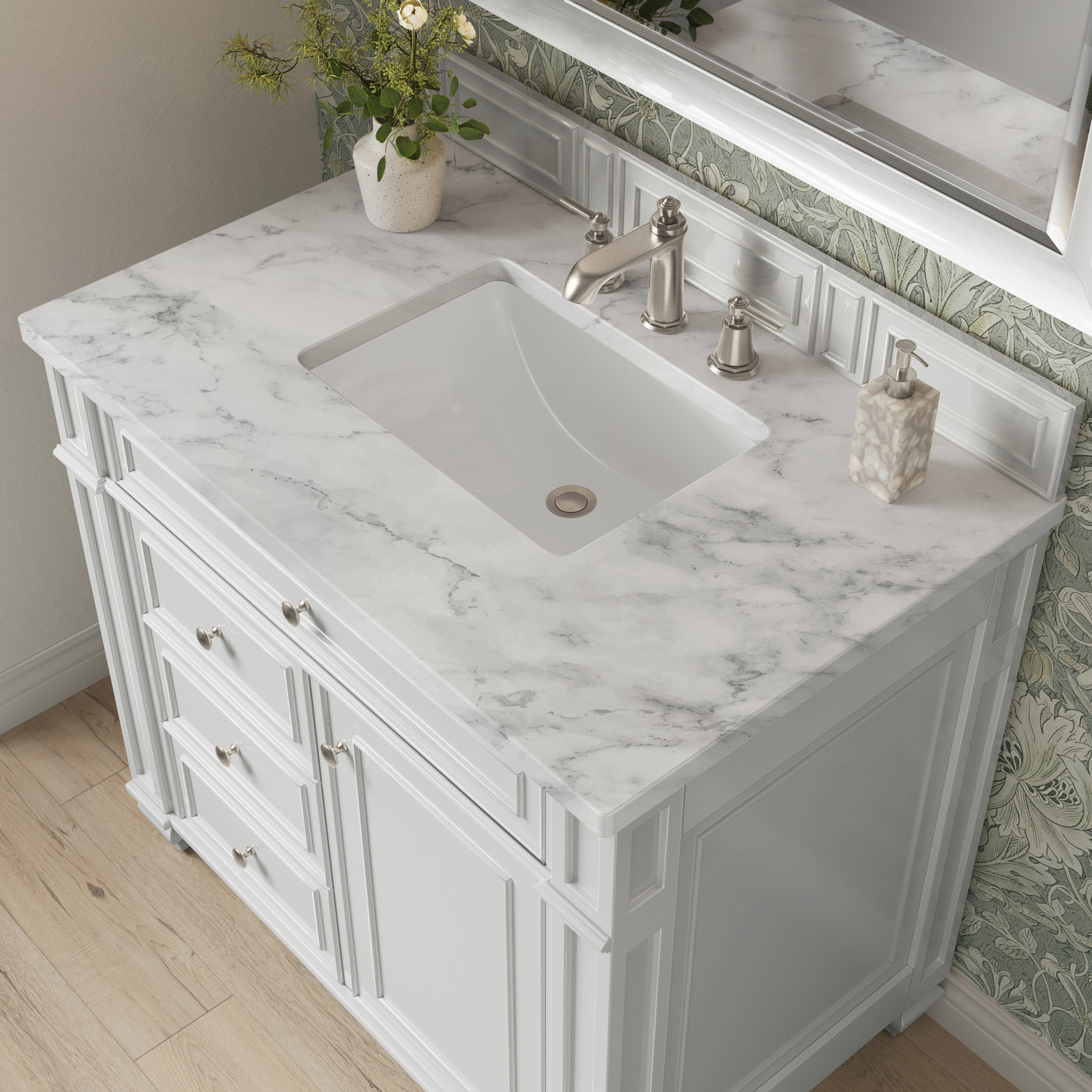 James Martin Bristol 36" Single Bathroom Vanity, Bright White, view 35