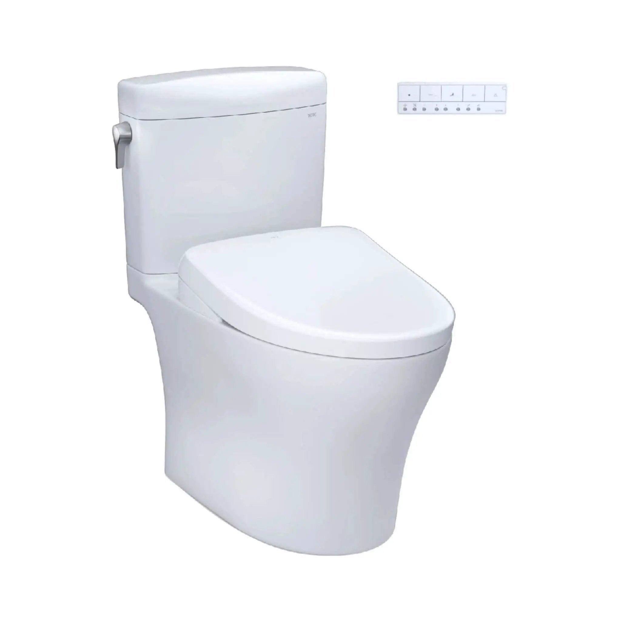 [MW4364736CEMFGN#01] TOTO Aquia IV Cube 1.28 GPF And 0.9 GPF Dynamax Tornado Flush Toilet With Washlet S7A Bidet Seat (SAK74285) by SAKSBY WHOLESALE