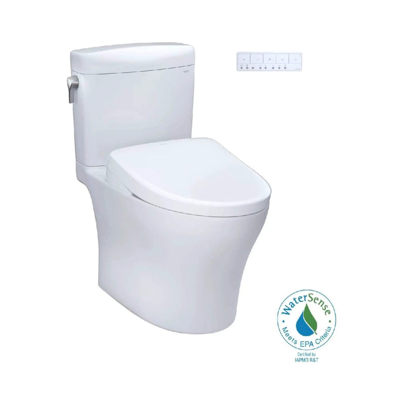 [MW4364736CEMFGN#01] TOTO Aquia IV Cube 1.28 GPF And 0.9 GPF Dynamax Tornado Flush Toilet With Washlet S7A Bidet Seat (SAK74285) by SAKSBY WHOLESALE