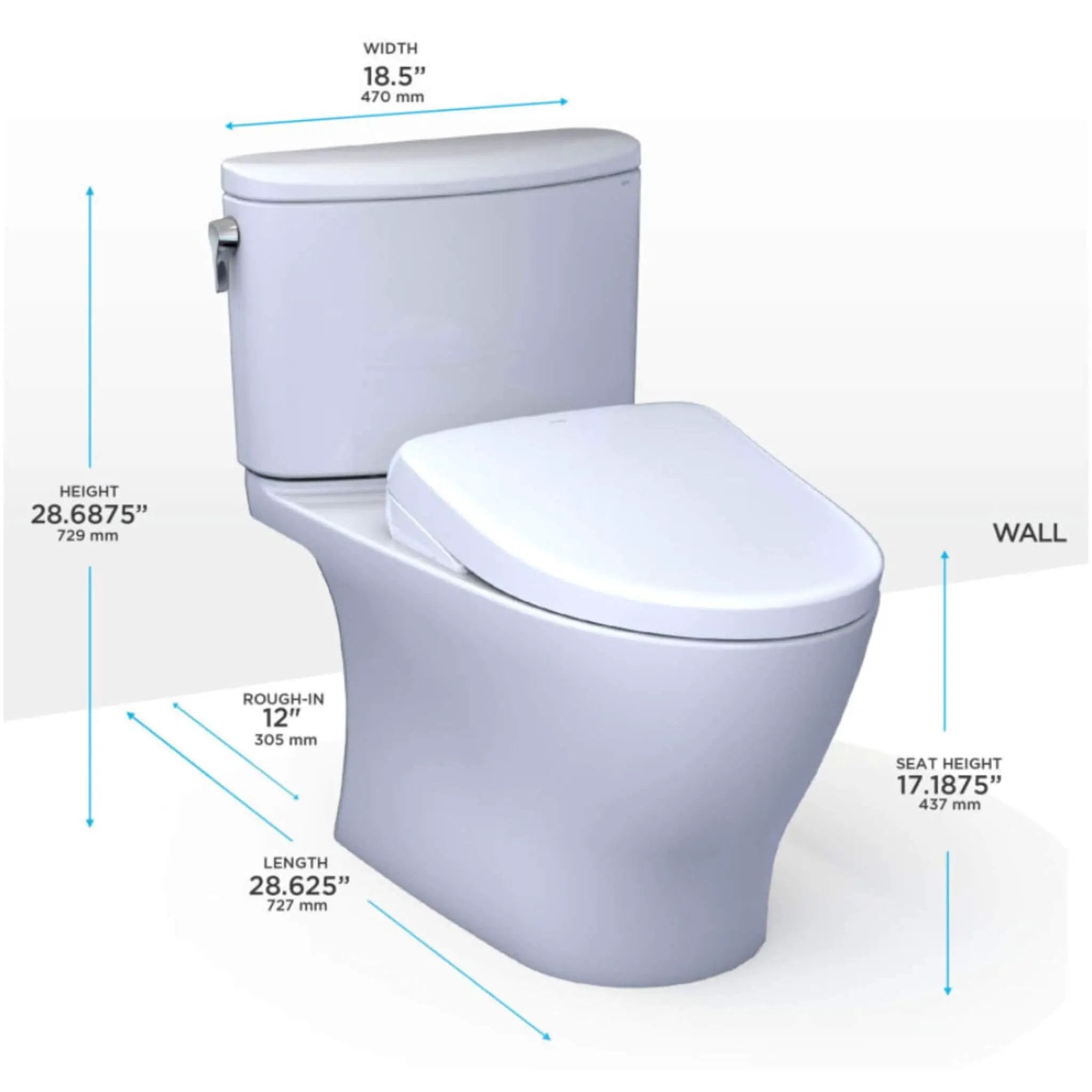 [MW4424726CEFG#01] TOTO Nexus 1.28 GPF Elongated Chair Height Toilet With Washlet S7 (SAK15604) by SAKSBY WHOLESALE