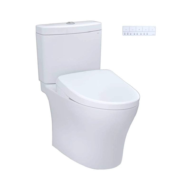 [MW4464736CEMFGN#01] TOTO Aquia IV Dual Flush Elongated Chair Height Toilet With Washlet S7A (SAK98062) by SAKSBY WHOLESALE