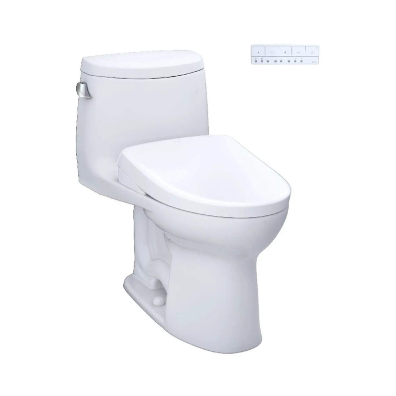 [MW6044726CEFG#01] TOTO Ultramax II 1.28 GPF One Piece Elongated Chair Height With Washlet S7 Bidet Seat Soft Close (SAK15913) by SAKSBY WHOLESALE