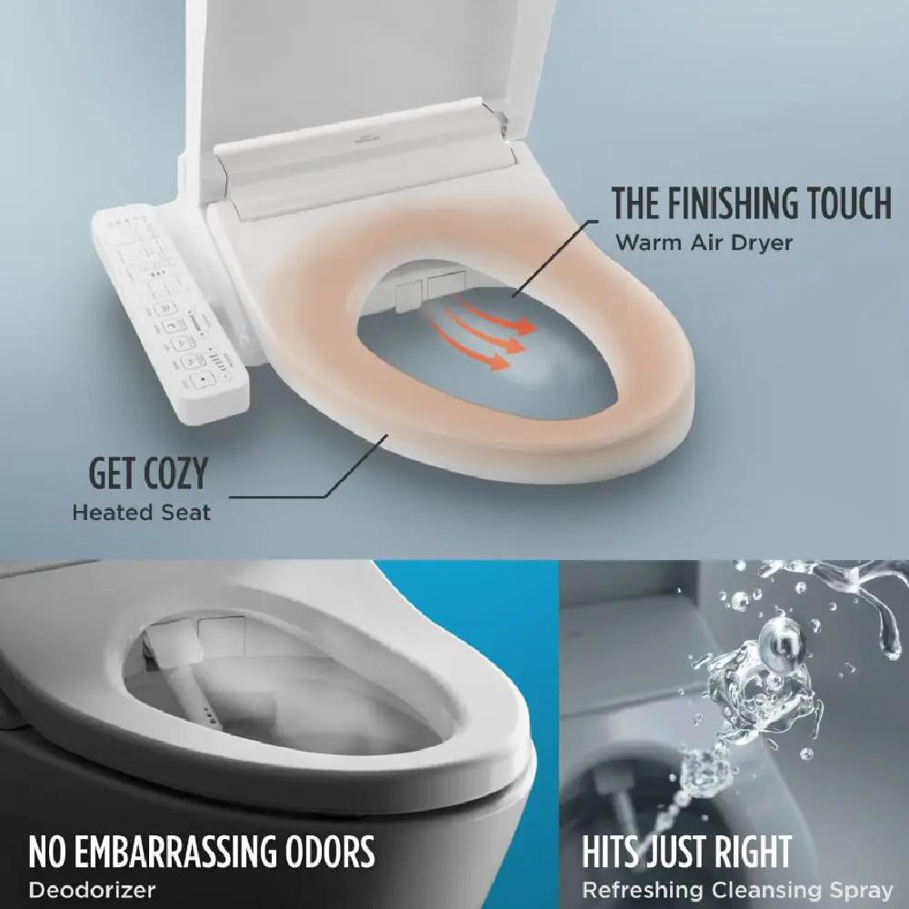 [MW7763074CEFG.10#01] TOTO Drake 1.28 GPF With Washlet C2 Elongated Bidet Toilet And 10" Rough In (SAK73915) by SAKSBY WHOLESALE