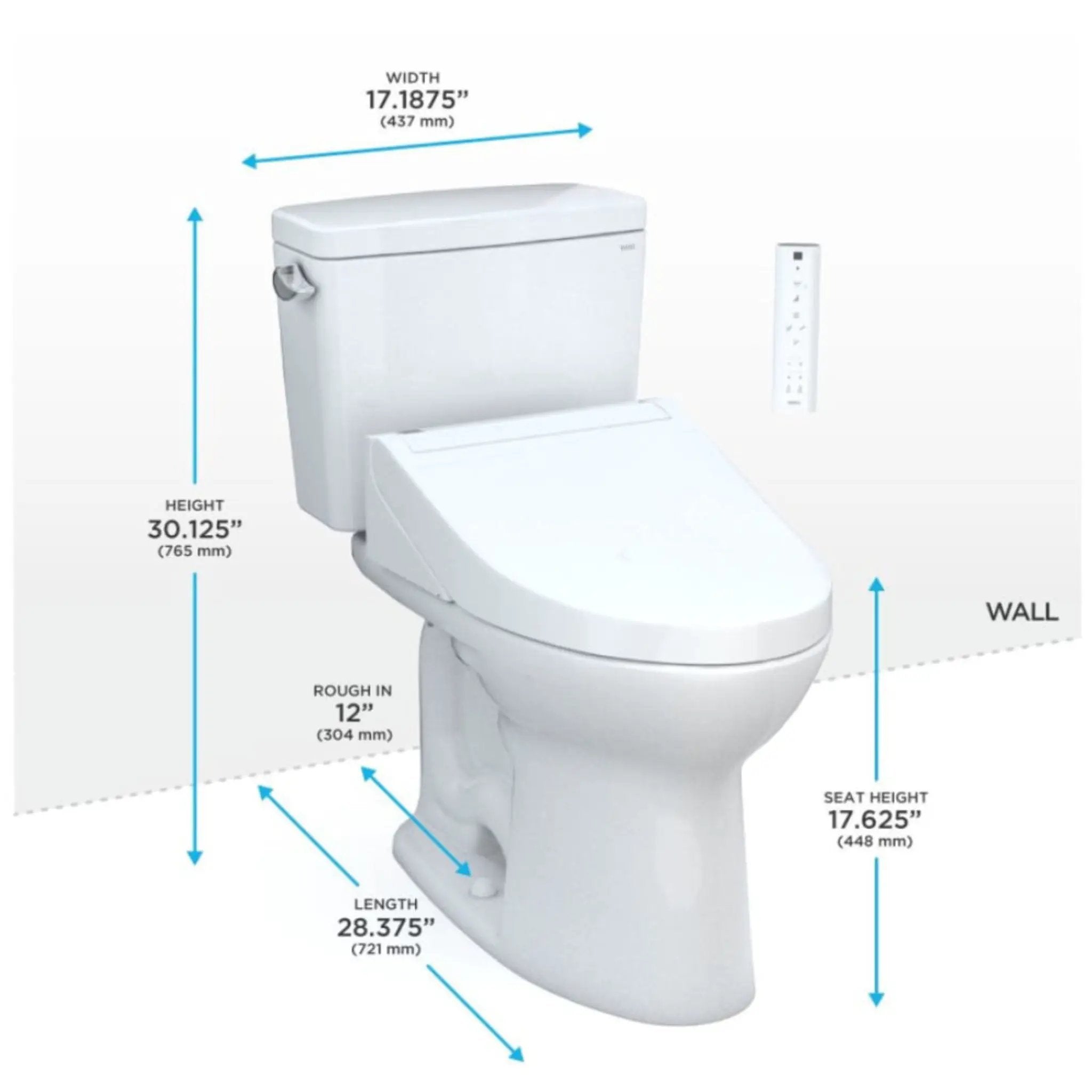 [MW7763084CEFG#01] TOTO Drake 1.28 GPF Washlet Universal Height Chair With C5 Bidet Toilet Seat (SAK70835) by SAKSBY WHOLESALE