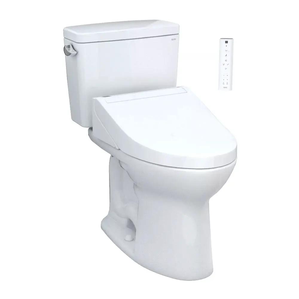 [MW7763084CEG#01] TOTO Drake 1.28 GPF Washlet Elongated Toilet With C5 Bidet Seat (SAK74362) by SAKSBY WHOLESALE