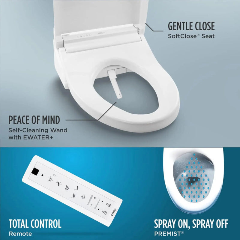 [MW7763084CSG#01] TOTO Drake C5 Bidet Seat With 1.6 GPF Tornado Flush (SAK12230) by SAKSBY WHOLESALE