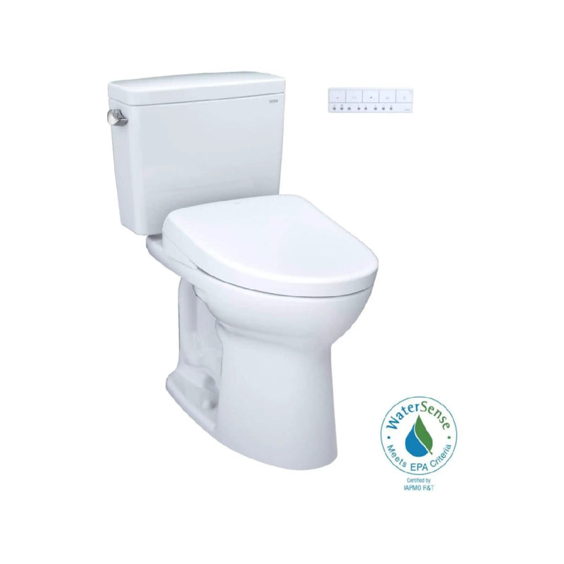 [MW7764736CEFG#01] TOTO Drake 1.28 GPF Elongated Chair Height Toilet W/ Washlet S7A Auto Heated Bidet Seat & EWater+ Technlogy (SAK95423) by SAKSBY WHOLESALE