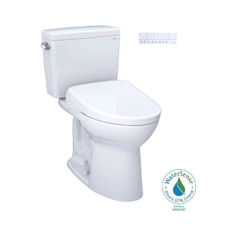 [MW7764736CEFGA#01] TOTO Drake 1.28 GPF Universal Height Toilet With S7A Auto Open Bidet Seat And Auto Flush (SAK73826) by SAKSBY WHOLESALE