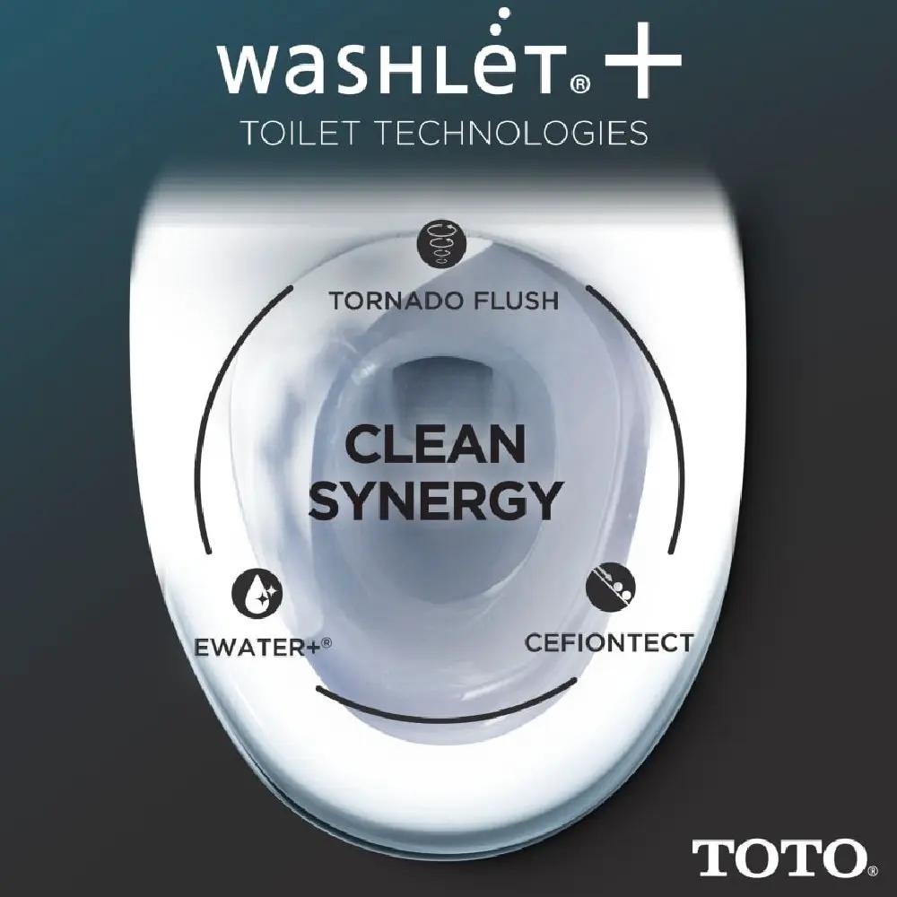 [MW7764736CSFGA#01] TOTO Drake 1.6 GPF Elongated Toilet With S7A Auto Open Bidet Seat And EWater (SAK15280) by SAKSBY WHOLESALE