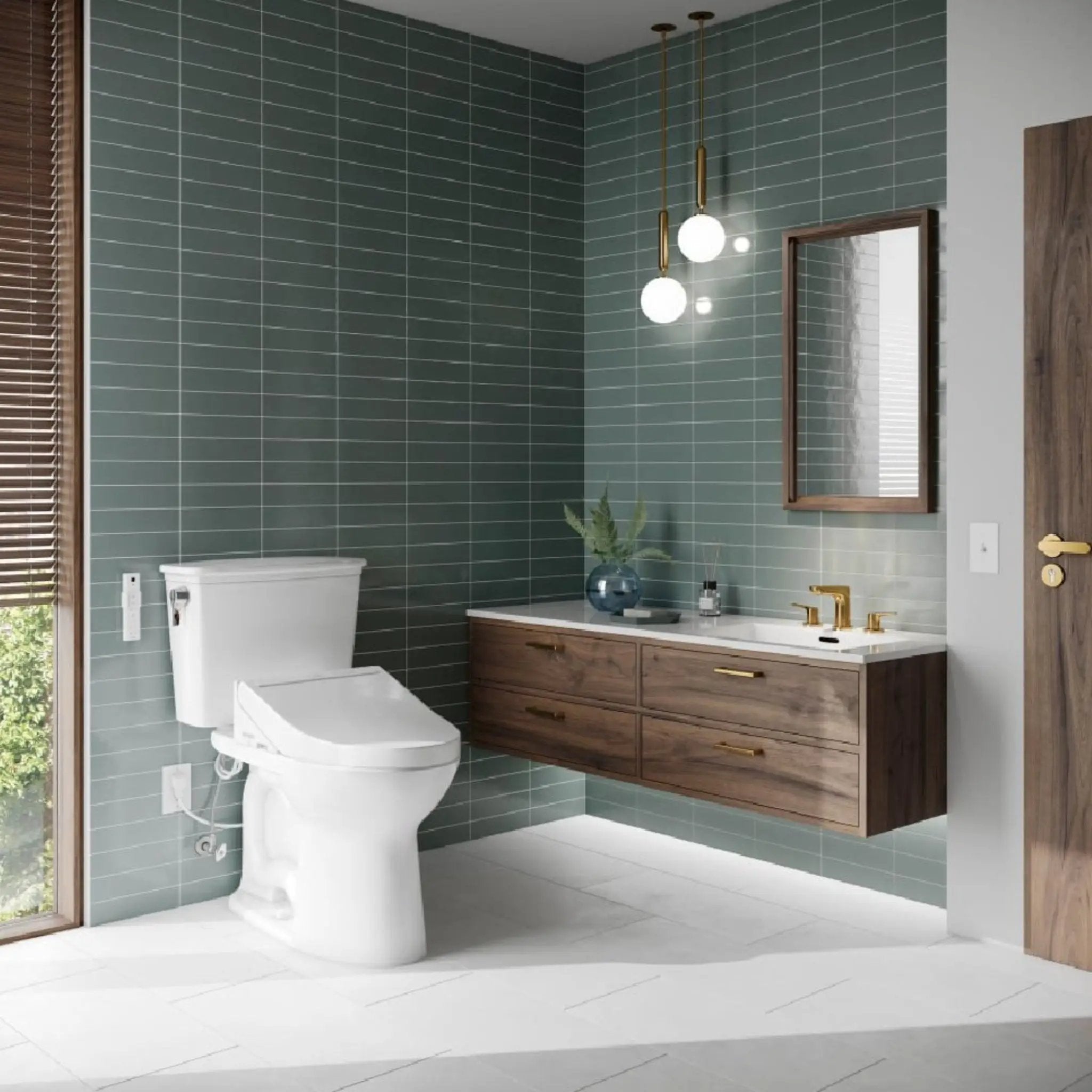 [MW7863084CEFG#01] TOTO Drake Transitional Washlet C5 Bidet Seat With 1.28 GPF Universal Height Toilet (SAK79421) by SAKSBY WHOLESALE