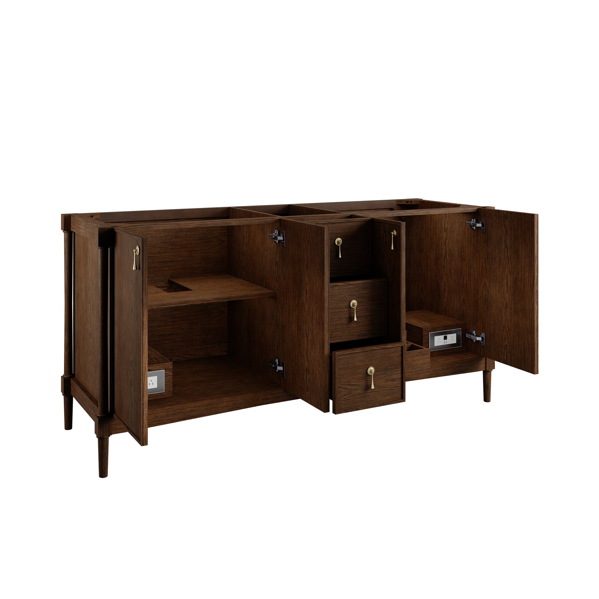 James Martin Kinnsden 72" Double Bathroom Vanity, Sable Oak, view 20
