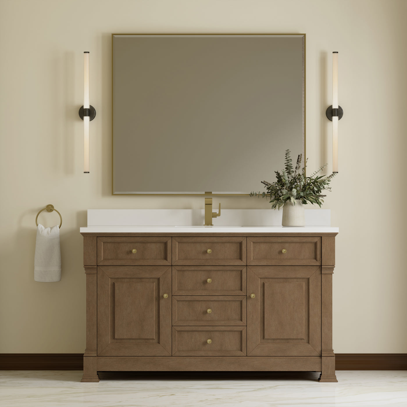 James Martin Brookfield 60" Single Bathroom Vanity, Pecan, view 30