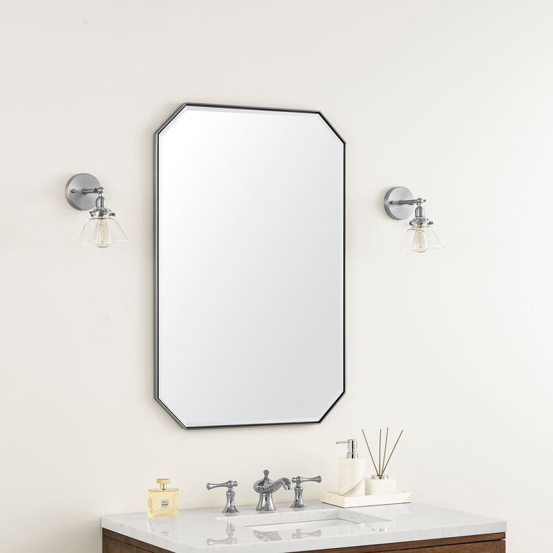 James Martin Rohe 24" Mirror, Satin Nickel, view 3