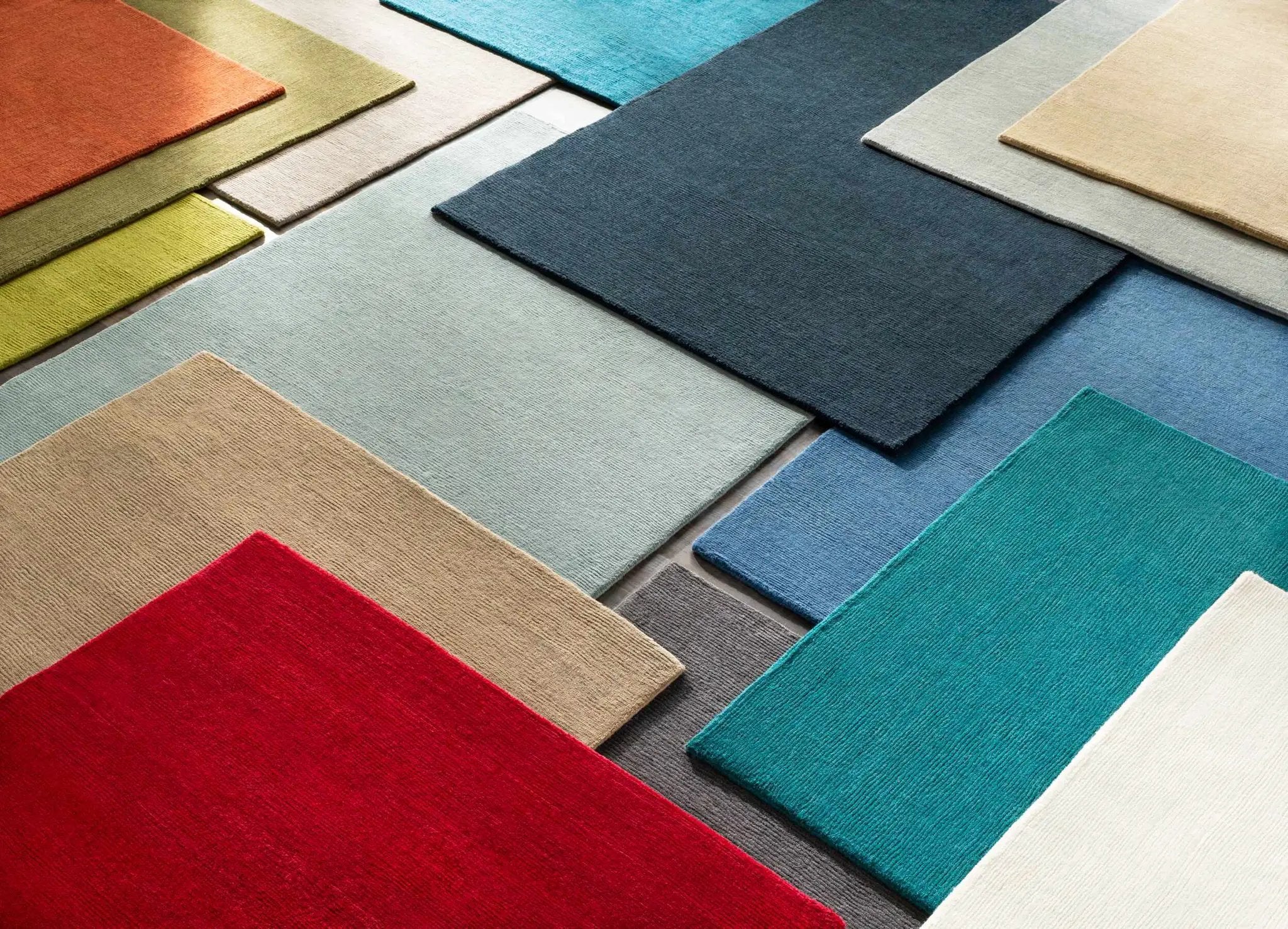 Brockton Solid Night Blue Wool Rug by Boutique Rugs