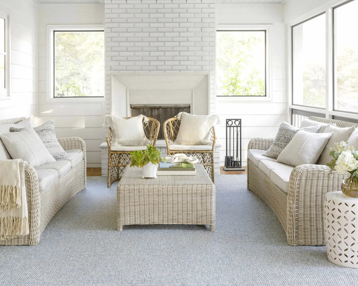 Birdie Outdoor Machine Woven Becki Owens x LIVABLISS BORD-2304 Area Rug, installed in a room 2