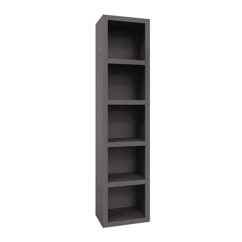 Easy-Lift Full Murphy Wall Bed in Dark Grey with Two Bookshelves by Sharicks