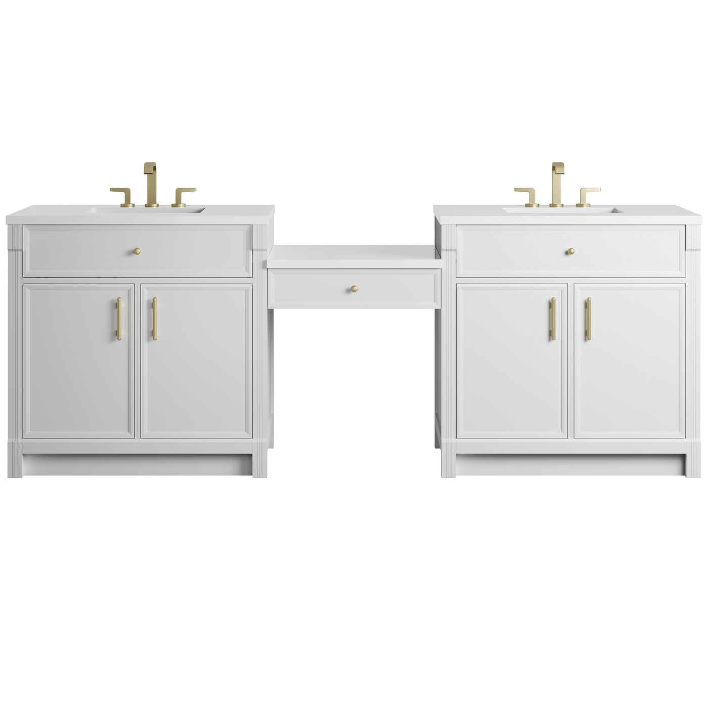 James Martin Bellshire 96" Double Bathroom Vanity, Bright White, view 21