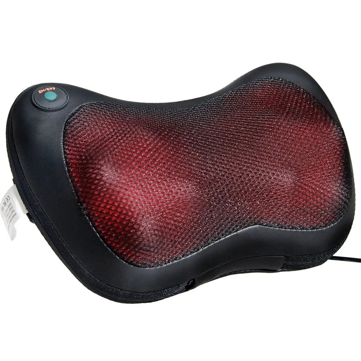 Shiatsu Pillow Massager with Heat Deep Kneading for Shoulder Neck and Back by DirectDeals