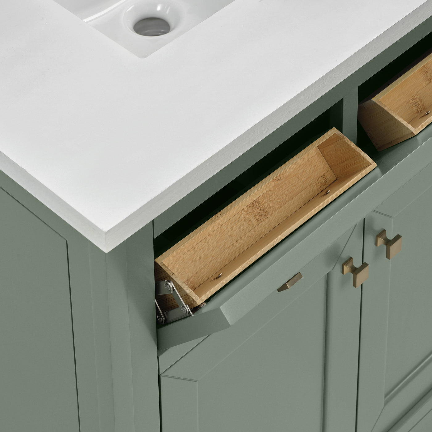 James Martin Chicago 30" Single Bathroom Vanity, Smokey Celadon, view 22